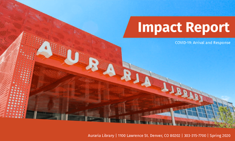 Auraria Library Impact Report Spring 2020 Cover