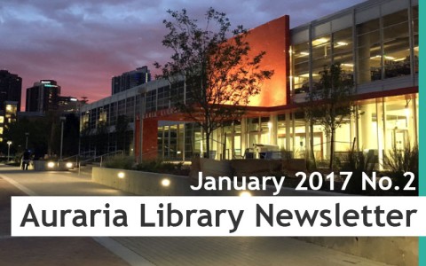 Auraria Library Newsletter January 2017 No.2