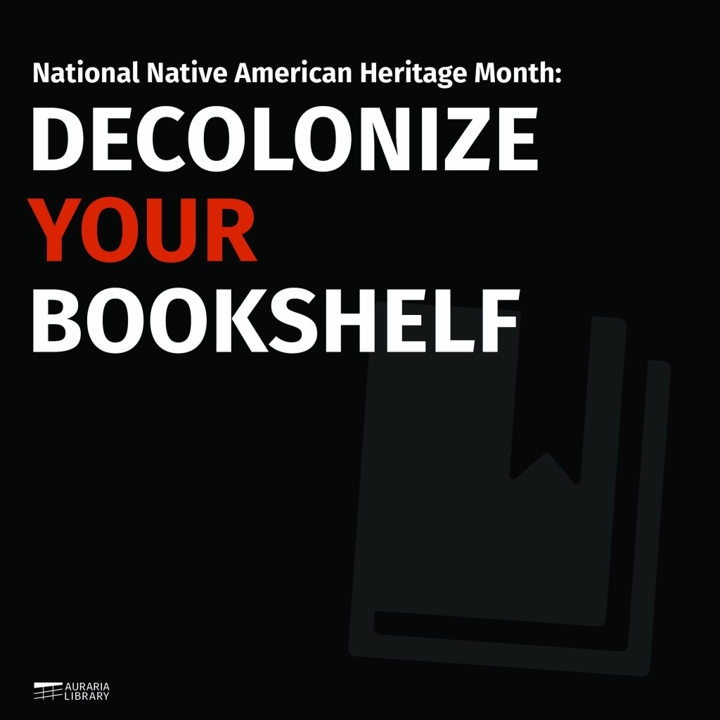 "Decolonize Your Bookshelf Graphic"
