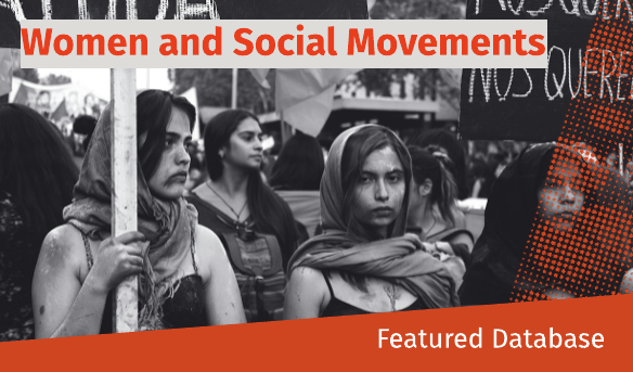 Promotional image for homepage headline: Women and Social Movements