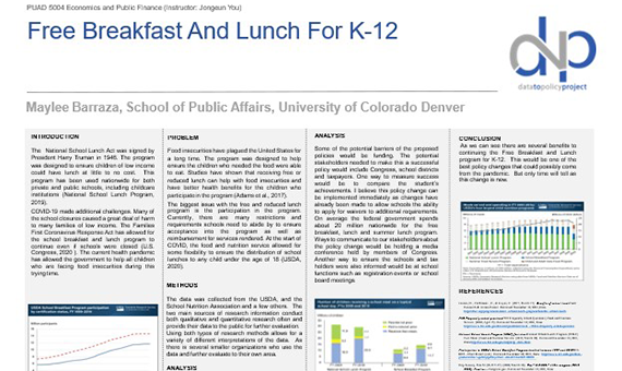 Free Breakfast And Lunch for K-12