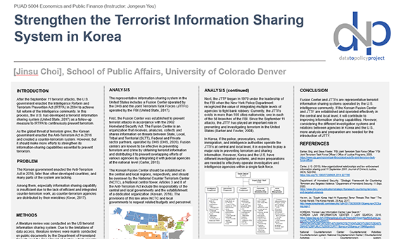 Strengthen the Terrorist Information Sharing System in Korea