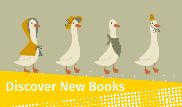 Promotional image for homepage headline: May 2024 Discover NewBooks