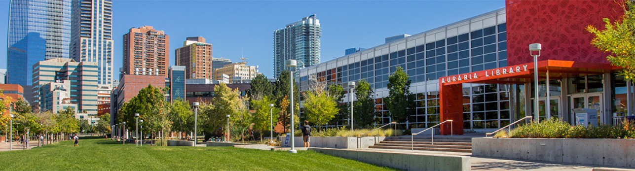 Auraria Library building downtown Denver