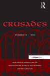 Cover of "Crusades" Volume 12, 2013. Black background with bold red Gothic text. The book focuses on historical studies of the Crusades.