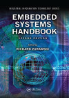 "Cover of 'Embedded Systems Handbook, Second Edition.' Features a digital globe, circuit patterns, and binary code, conveying a tech-focused theme."