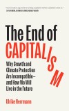 Book cover titled "The End of Capitalism" by Ulrike Herrmann, discussing the conflict between growth and climate protection.