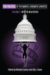 Silhouette lifting the U.S. Capitol dome, surrounded by film reels against a purple backdrop. Title: "The Politics of the Marvel Cinematic Universe."