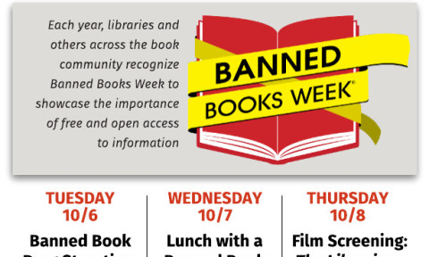Banned Books Week -Lunch with A Banned Book. Read-A-Thon