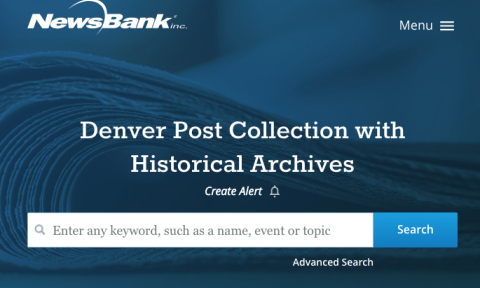Denver Post Historical Archive Database List