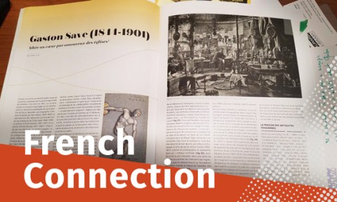 Photo of the print article in Arts Nouveaux with text French Connection