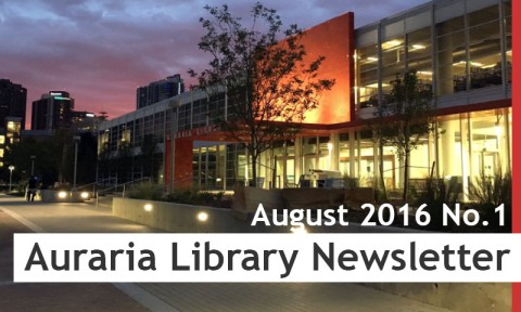 Auraria Library Newsletter August 2016 No.1