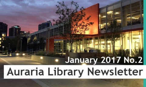 Auraria Library Newsletter January 2017 No.2