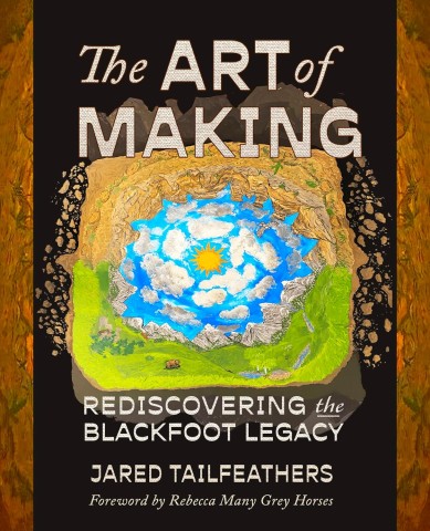 An artistic representation highlighting the rediscovery of the Blackfoot legacy through cultural symbols and heritage