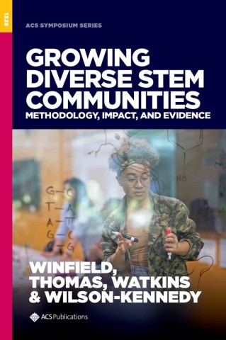 Illustration depicting the methodology and impact of diverse stem communities, highlighting evidence of growth and collaboration.