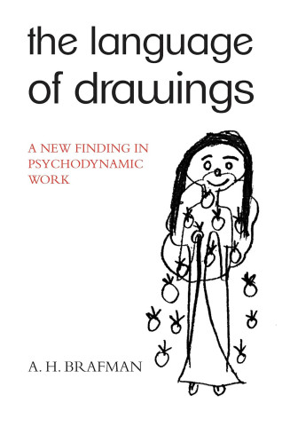 The cover of "The Language of Drawings" by A. H. Brafman, featuring a simple illustration of a person with a wide smile and surrounded by small dots and shapes.