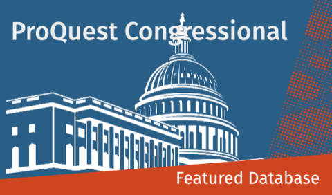 Promotional image for homepage headline: ProQuest Congressional