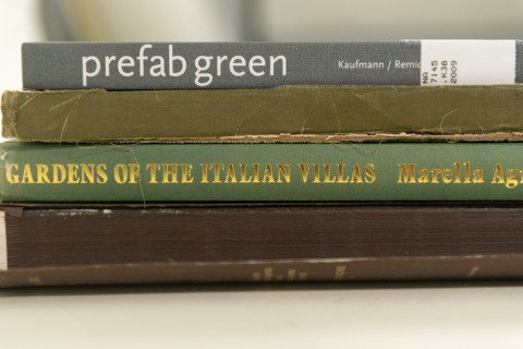 Architectural books donated by Finn Jorgensen