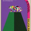 Colorful book cover titled "Luminous" by Silvia Park featuring a geometric tiger on a green hill with a purple background.