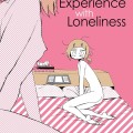 Cover of "My Lesbian Experience with Loneliness" by Nagata Kabi. A naked girl sits on a striped bed, looking anxious. Pink background, minimalistic art.