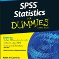 Book cover for "SPSS Statistics for Dummies" 