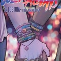 Two hands interlocked, adorned with colorful bracelets. The background is a soft, blurred array of lights. Text reads, "The Color of Always," an LGBTQIA+ love anthology.