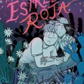 Two worried characters hide among cacti and flowers under a starry night sky. A spider web with a skull accentuates the eerie atmosphere. Text reads "The Hills of Estrella Roja."