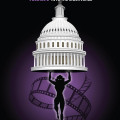 Silhouette lifting the U.S. Capitol dome, surrounded by film reels against a purple backdrop. Title: "The Politics of the Marvel Cinematic Universe."